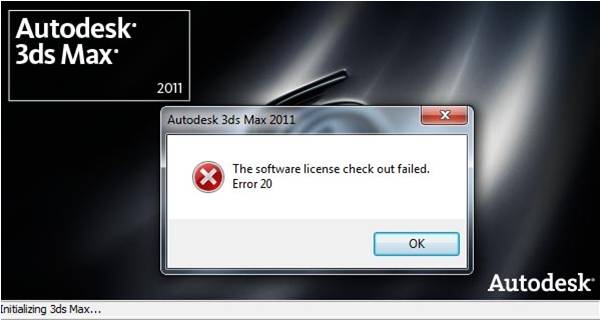 Error On 3ds Max 2011 "Software License Checkout Failed Error 20 ...